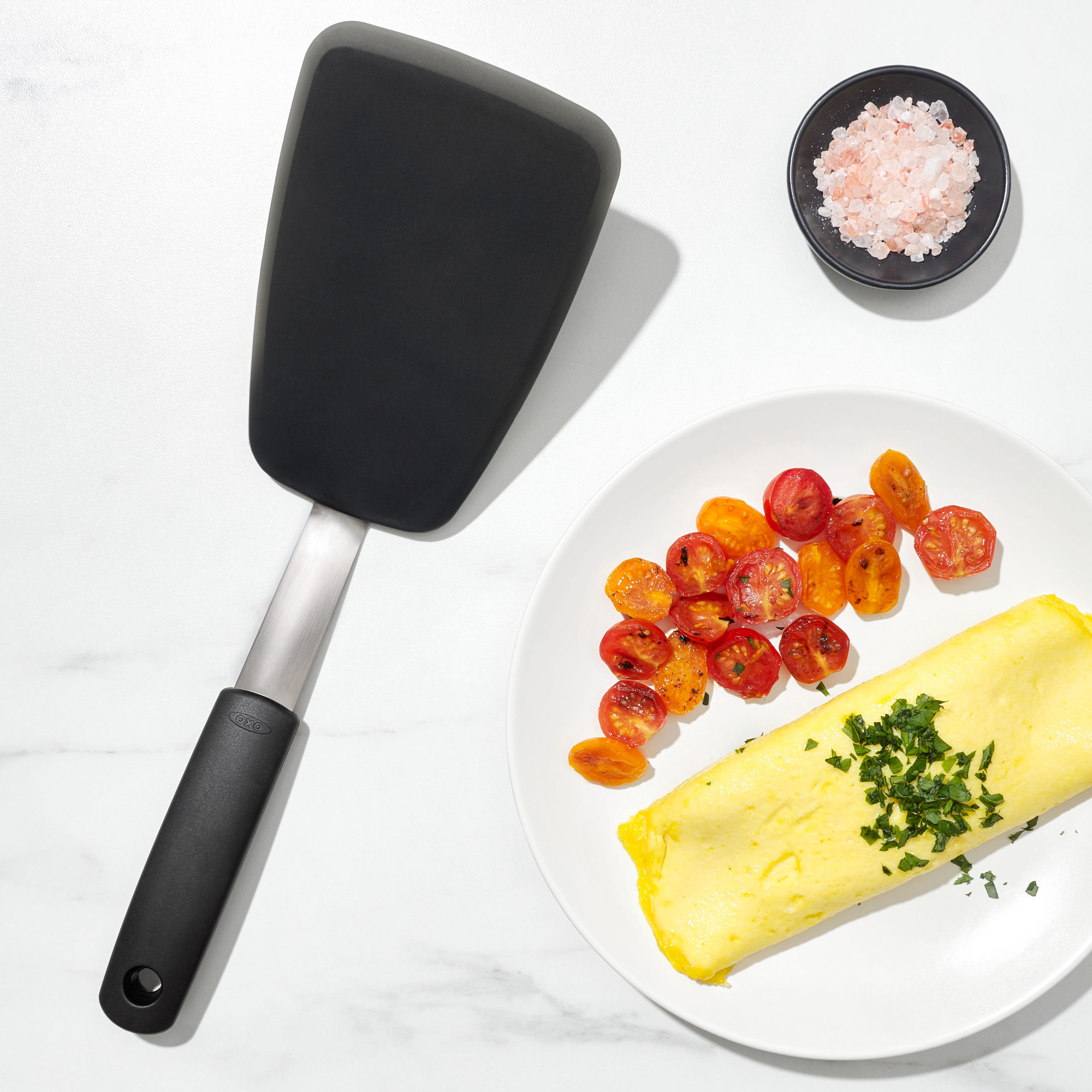NEW Flexible Stainless Steel & Silicone Turner OXO,Cooking Utensils