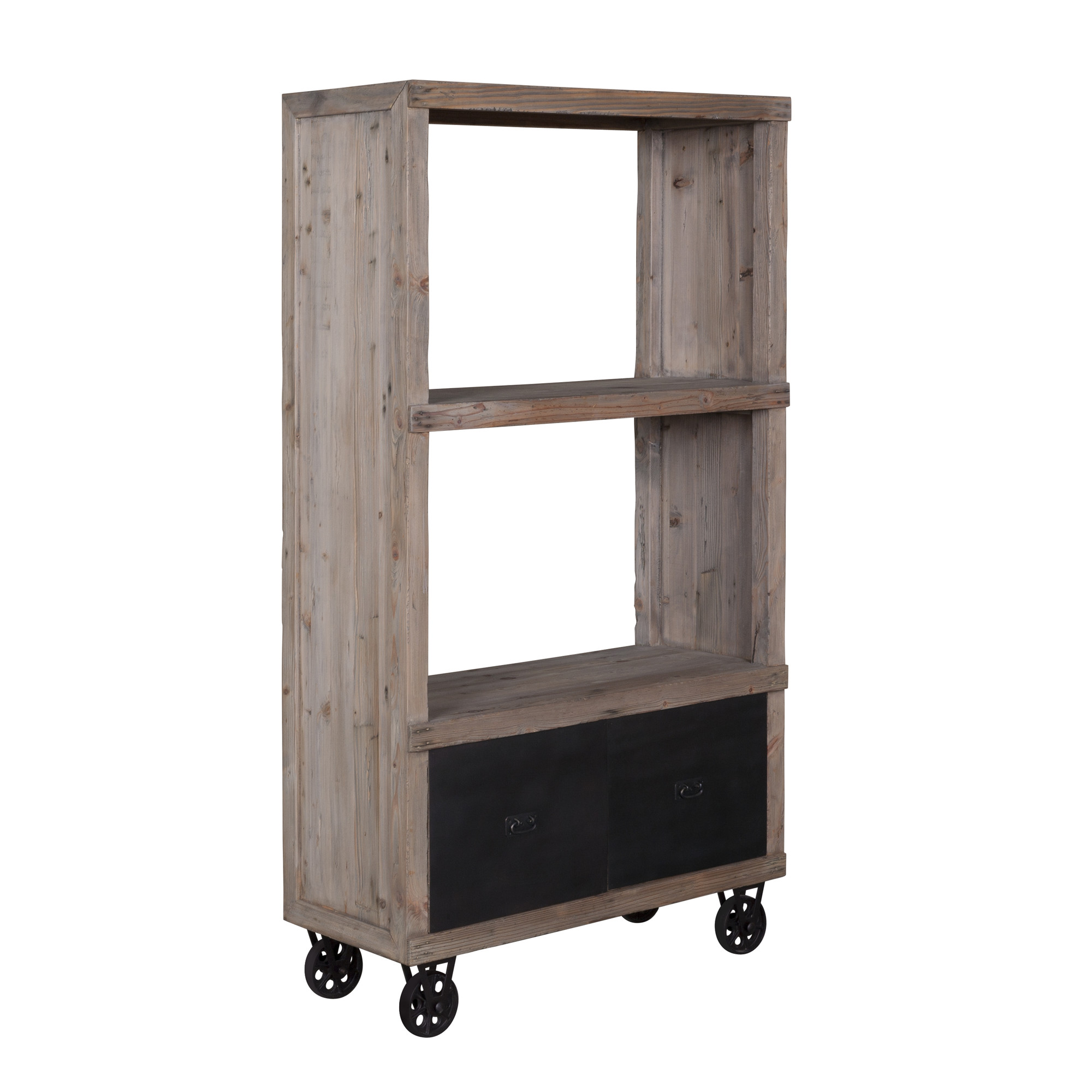 Industrial Bookshelf With Drawers Temple Webster