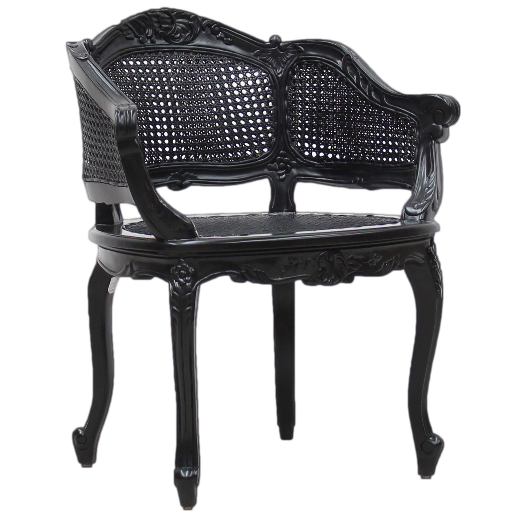 black provincial chair