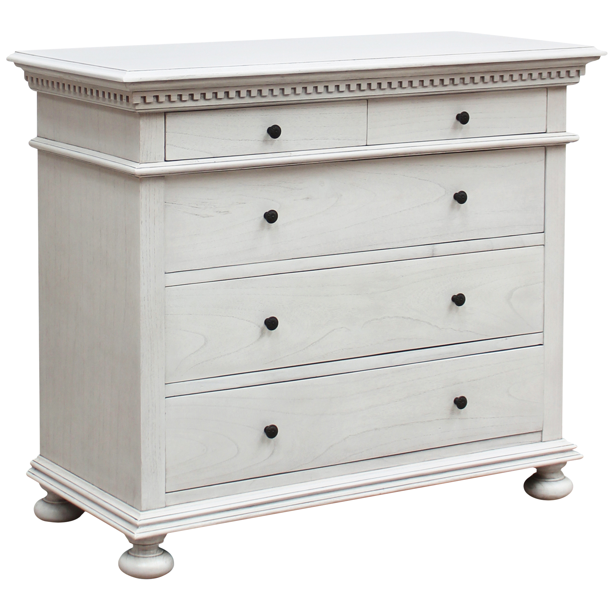 Antique White Augusta Mindi Wood Chest Of Drawers Temple Webster
