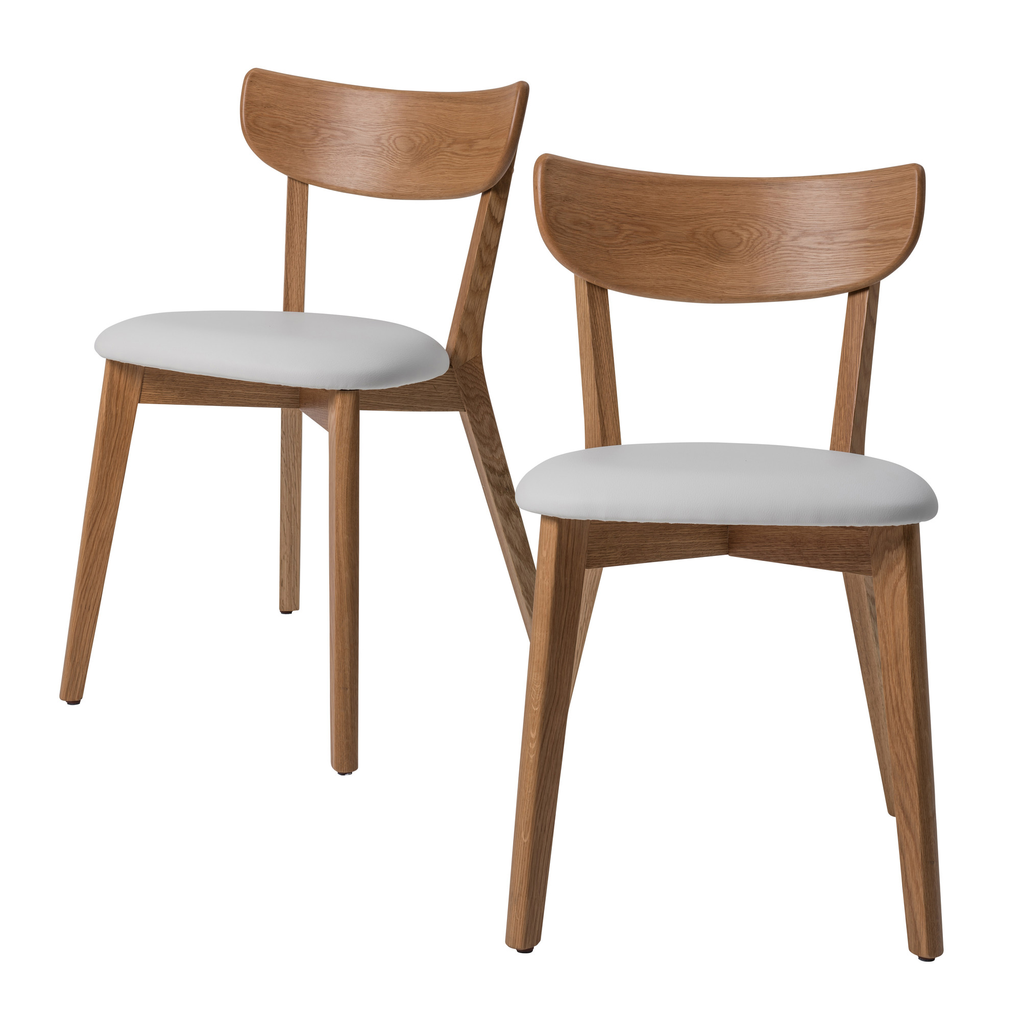 New Set Of 2 White Seat Bjorn Dining Chairs Estudio Furniture New Set Of 2 White Seat Bjorn Dining