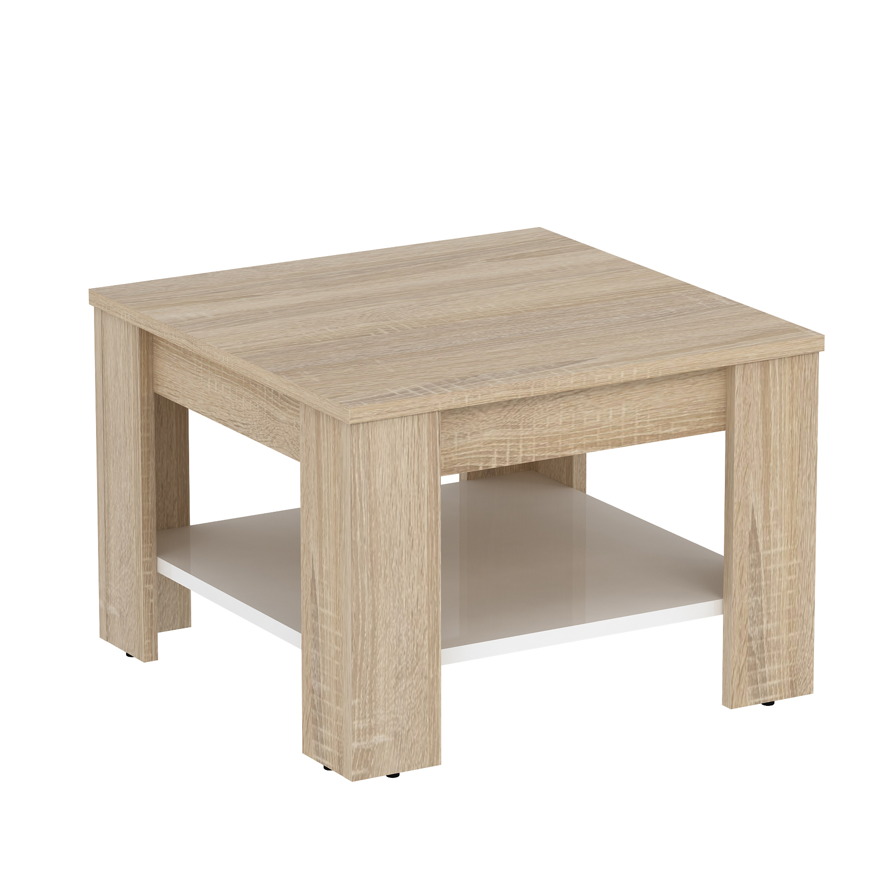Light Oak White Montreal Side Table