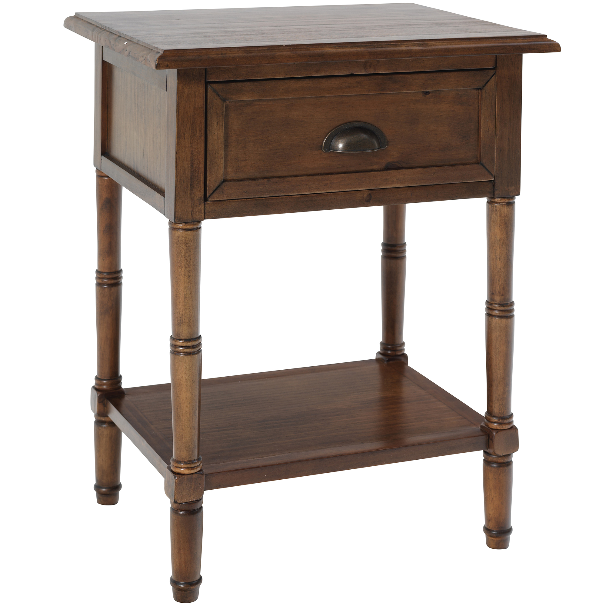 NEW Antique Walnut Kensington Bedside Table Estudio Furniture,Bedside