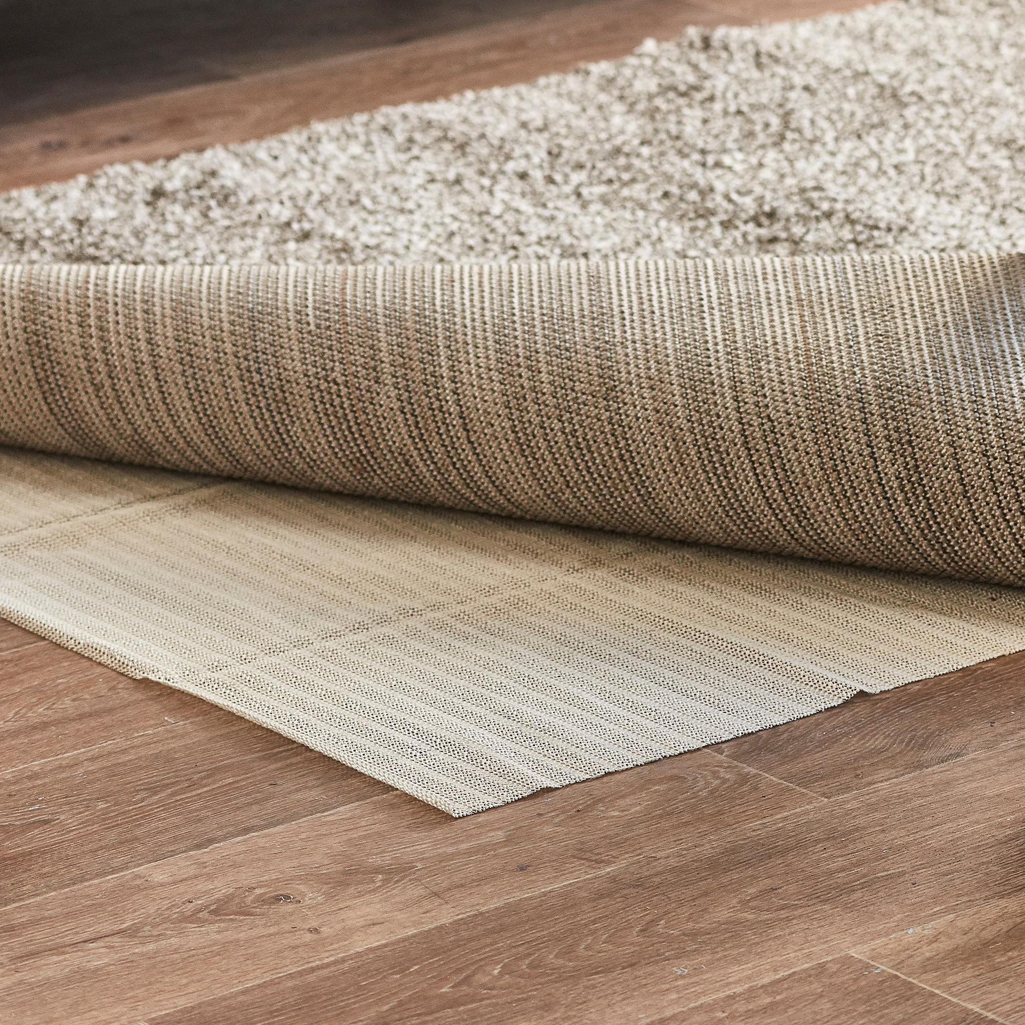 Network Rug Pad For Wooden Tiled, Rug Mats For Hardwood Floors