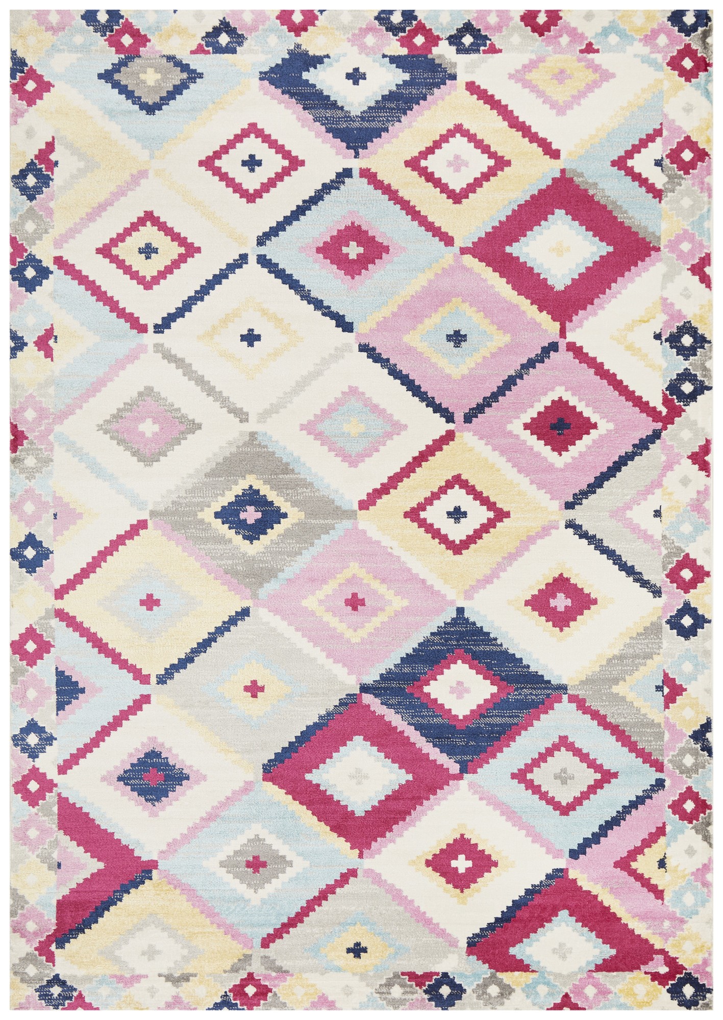 Multi Coloured Pastel Boho Geometric Rug Temple Webster Sku Netw7745 Multi Coloured Pastel Boho Geometric Rug Is Also Sometimes Listed Under The Following Manufacturer Numbers Zan 770 Mult 230x160