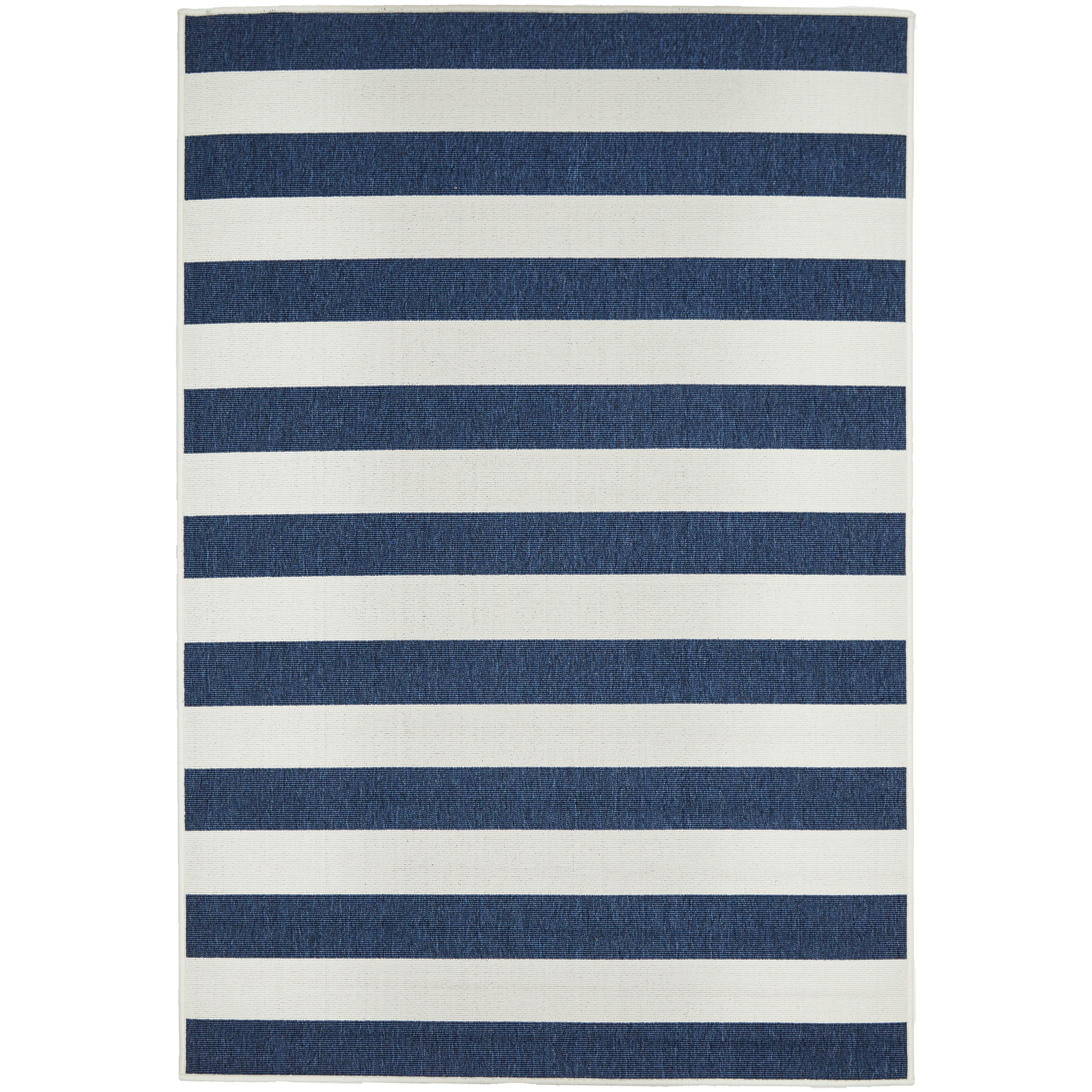 Network Navy White Striped Power, Navy Blue Striped Rug
