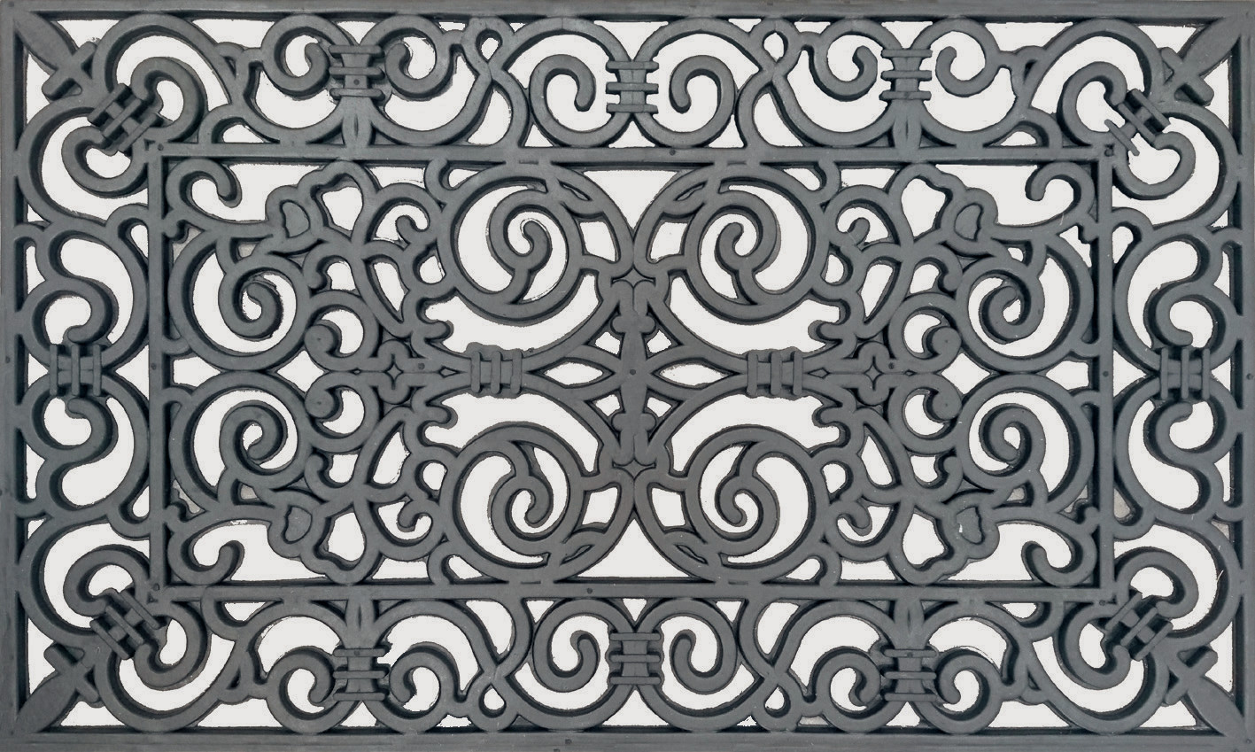 Details About New Rubber Wrought Iron Look Solemate Door Mats Doormats