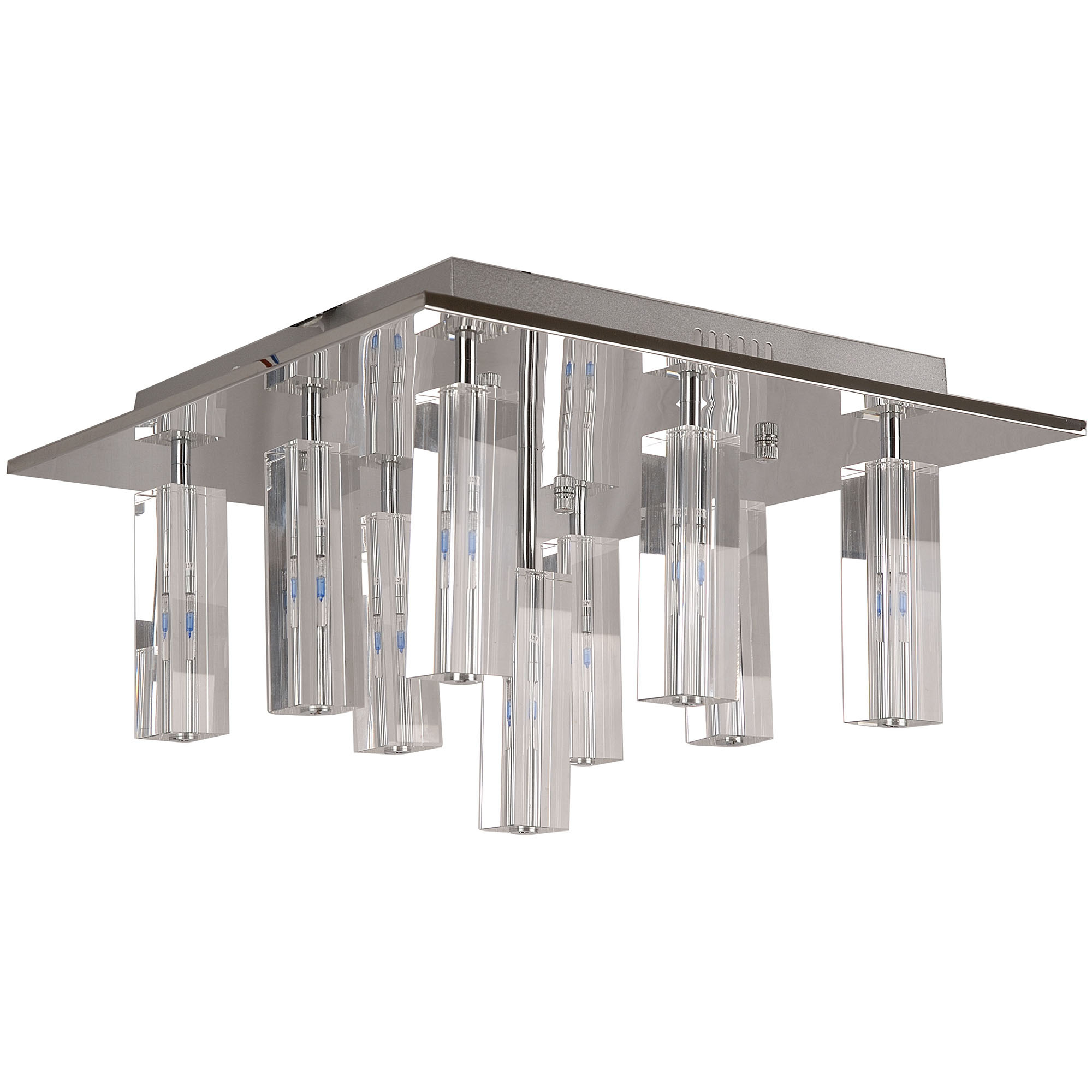 rectangular semi flush mount lighting