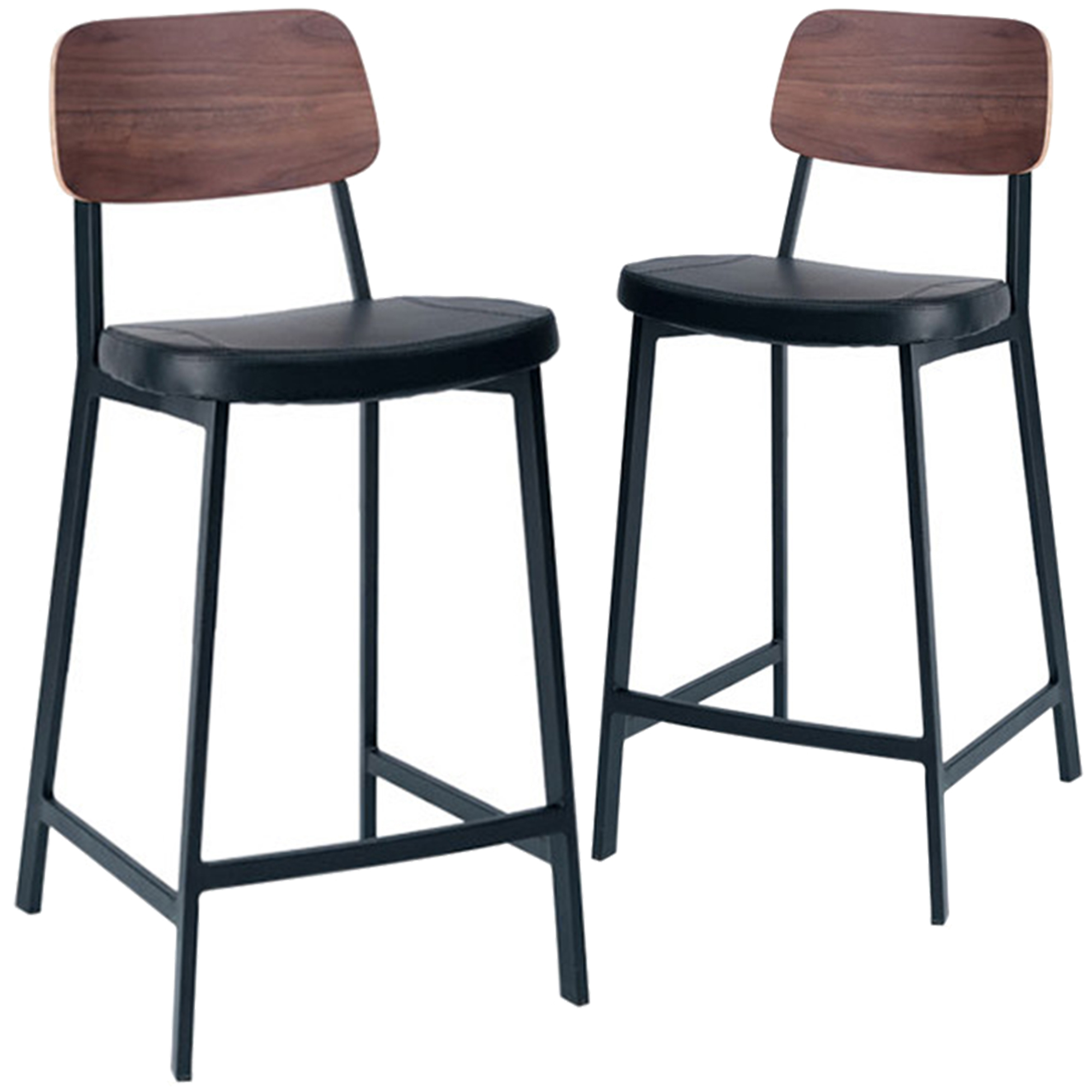 By Designs 65cm Maddie High Back Padded Stools Reviews Temple Webster