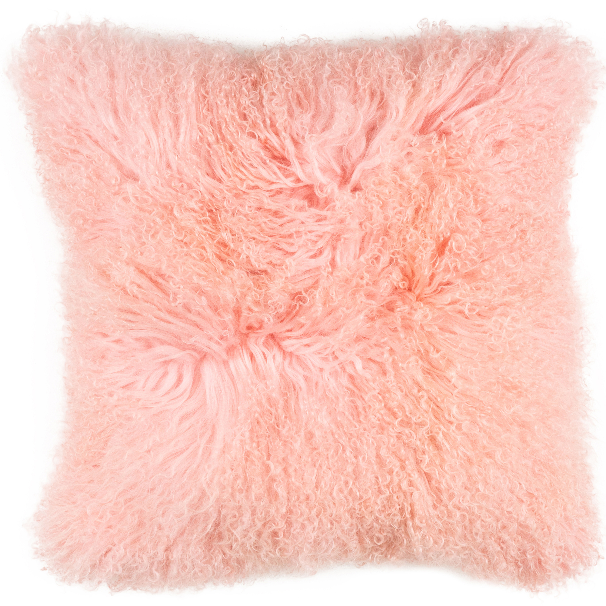 NEW Pink Mongolian Sheepskin Cushion NSWLeather,Cushions eBay
