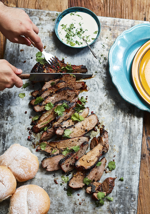 Asian-inspired lamb - recipe and food styling by Jono Fleming. Photography by Denise Braki.