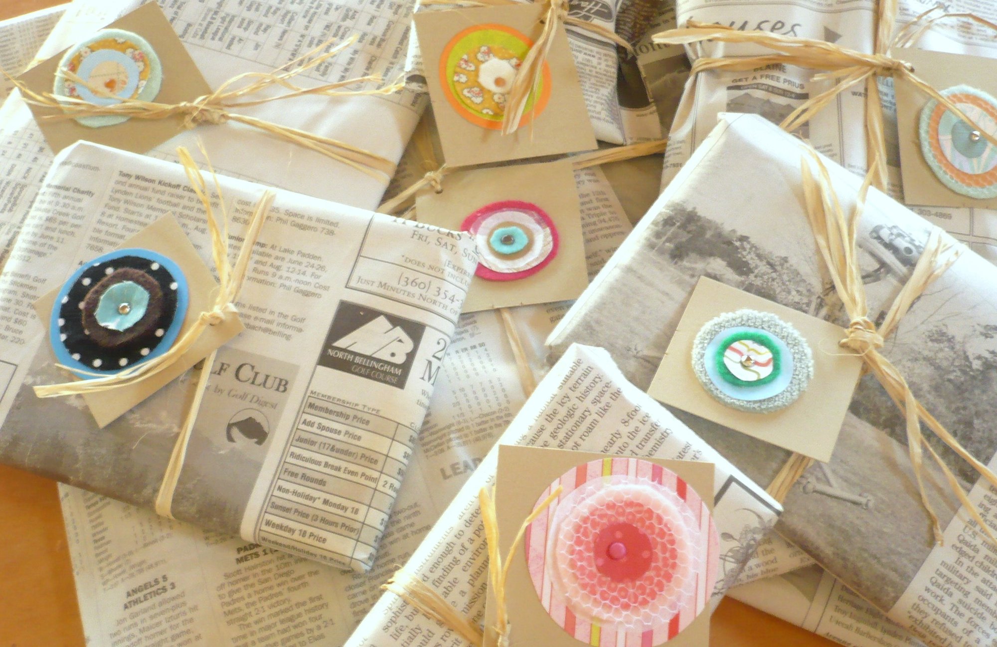 Newspaper wrapping