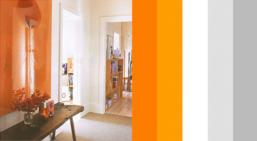 Orange & neutral palette