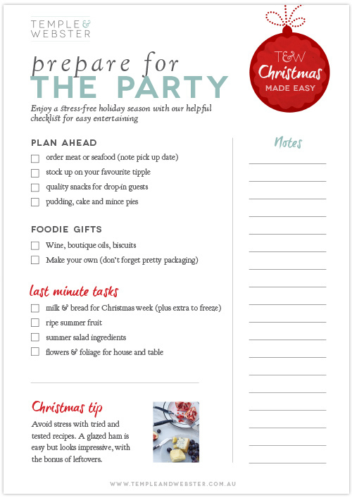 Prepare for the party