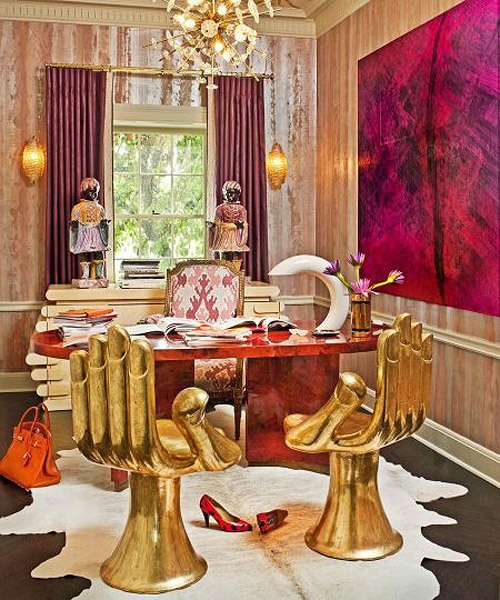 Hollywood Regency Home Office