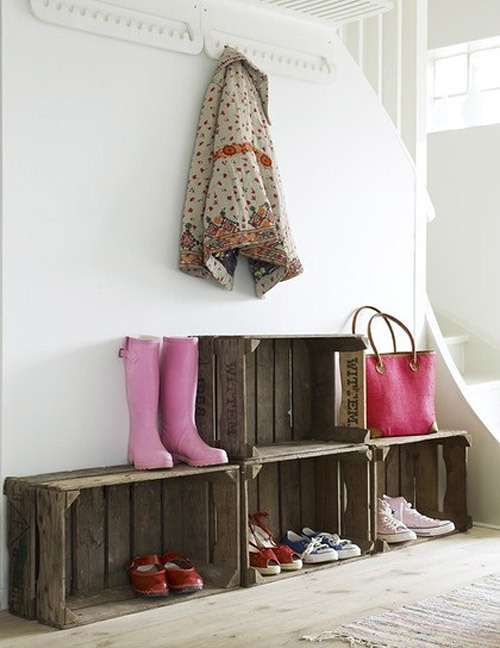 Apple crate storage