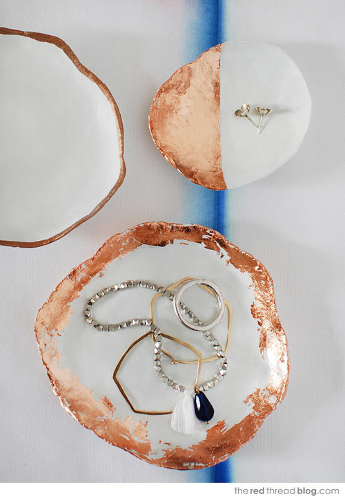 Our clicks this week - DIY jewellery dishes via The Red Thread.