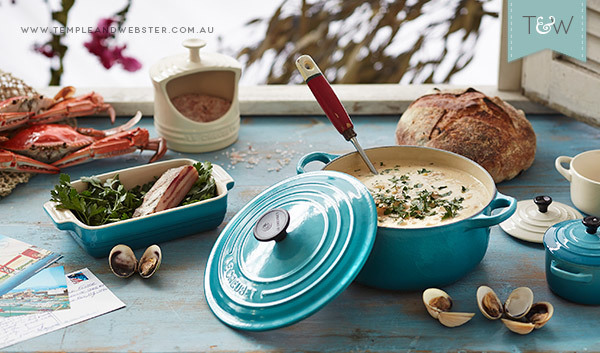 Le Creuset - Dish of the Day - Crab & Clam Chowder