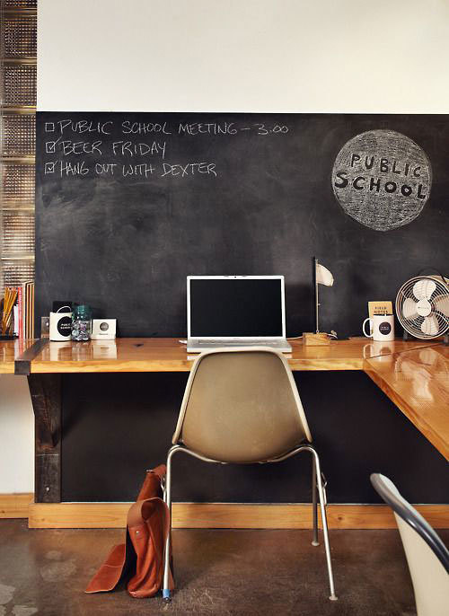 Blackboard paint via Pinterest