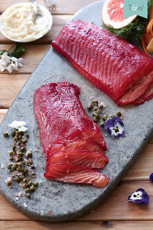 Dish of the day - Beetroot Salmon Gravlax - Botanica & Maison