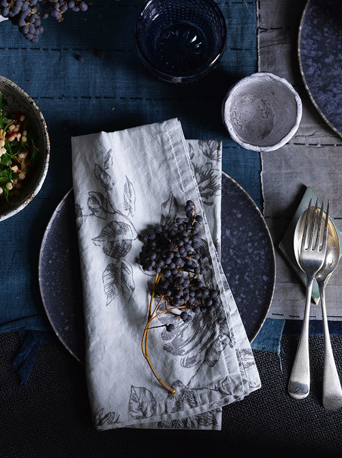 Navy Berries by stylist Claire Delmar. Photographer - Amanda Prior.