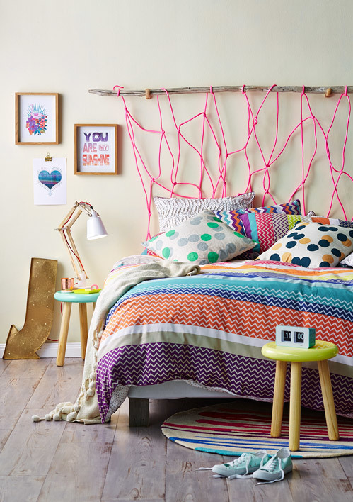 How to make a neon rope bedhead