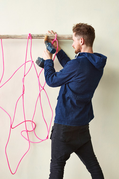 Make your own neon rope bedhead Temple & ster
