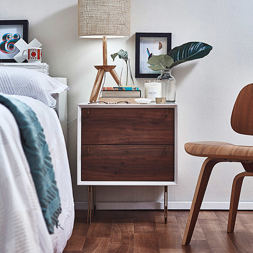Bedside table styling via @templeandwebster