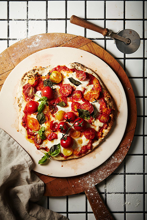 Home made pizza by Jono Fleming, shot by Natalie Hunfalvay for Temple & Webster