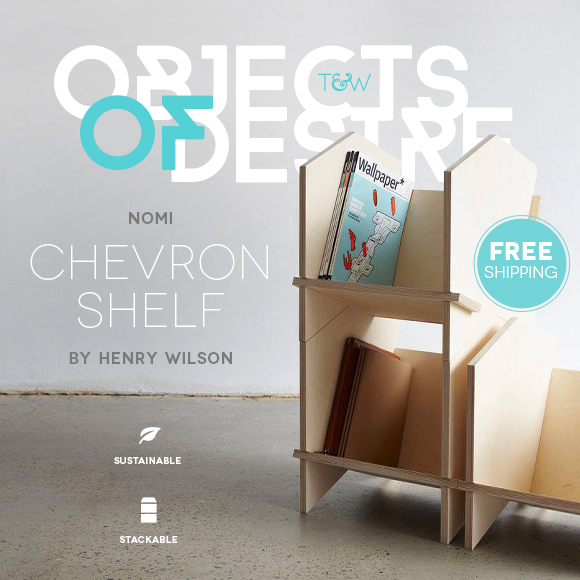 Object of Desire - Nomi Chevron Shelf by Henry Wilson