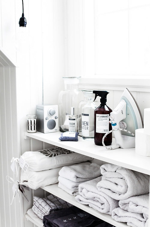 Laundry organisation via Temple & Webster Journal