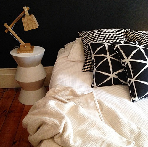 A bedroom in Sarah's Adelaide home