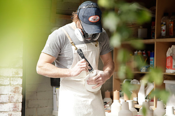 Hugh at work
