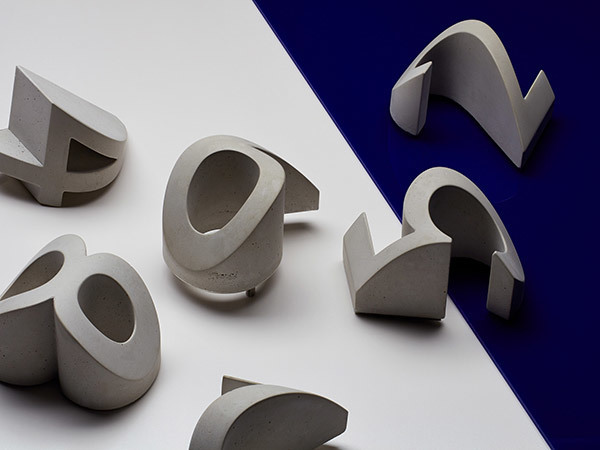 3D house numbers in cast concrete illustrate a playful approach. Image - Rodrick Bond.
