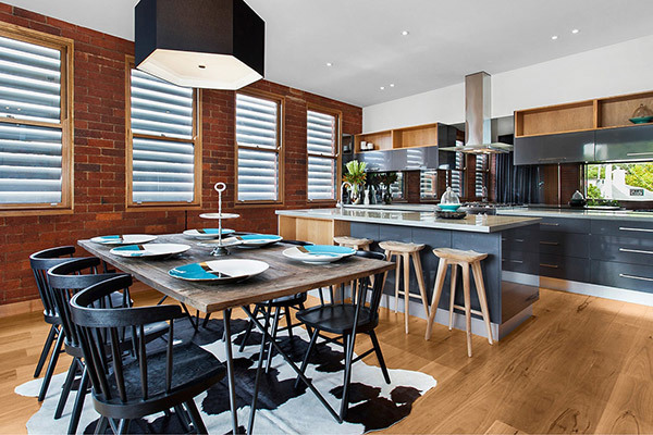 The twins worked on this warehouse conversion in Melbourne.