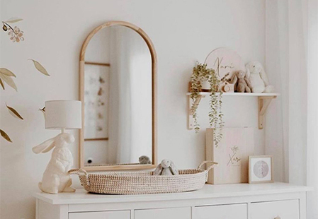 Where it went: Tate Arched Wooden Framed Wall Mirror