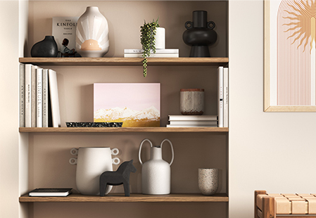 How to style a shelf