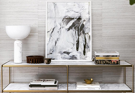 Marble console table styling looks