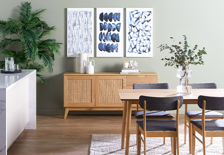 How to style a rattan buffet