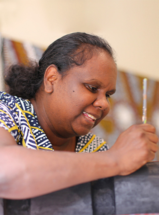 Headshot of artist Russellina Puruntatameri