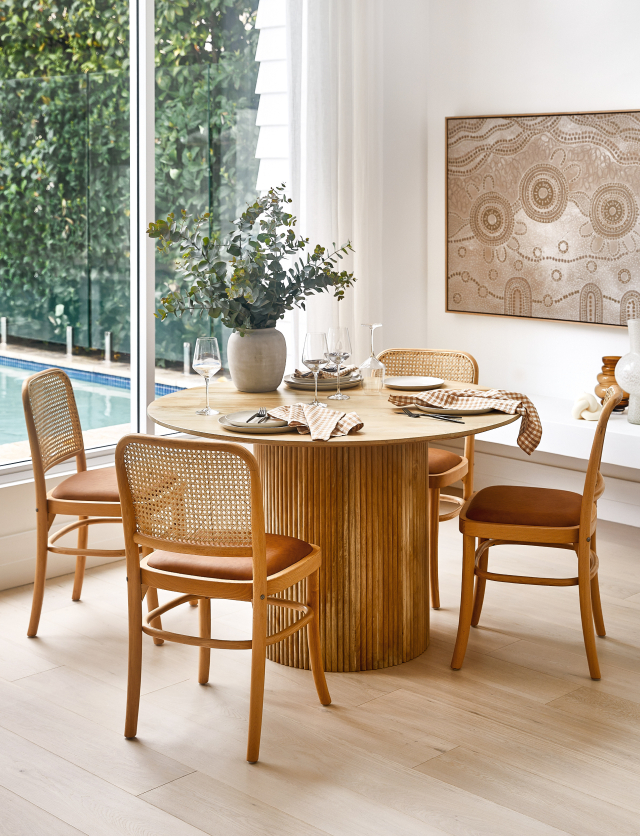 Stylised dining room setting image