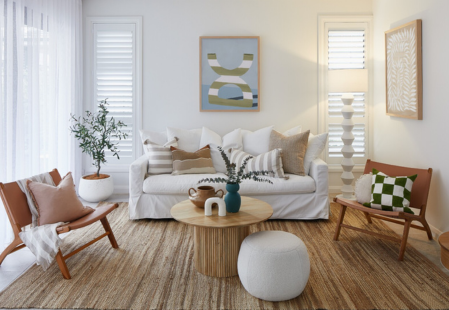 Transforming two display homes in 48 hours for Infinite Homes