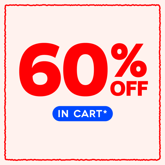60% off in Cart