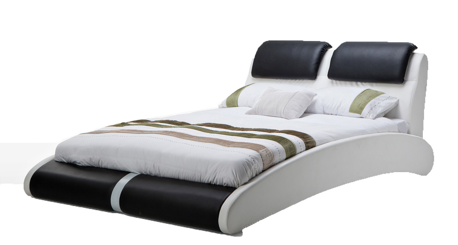 Pluto Queen Bed In Black And White