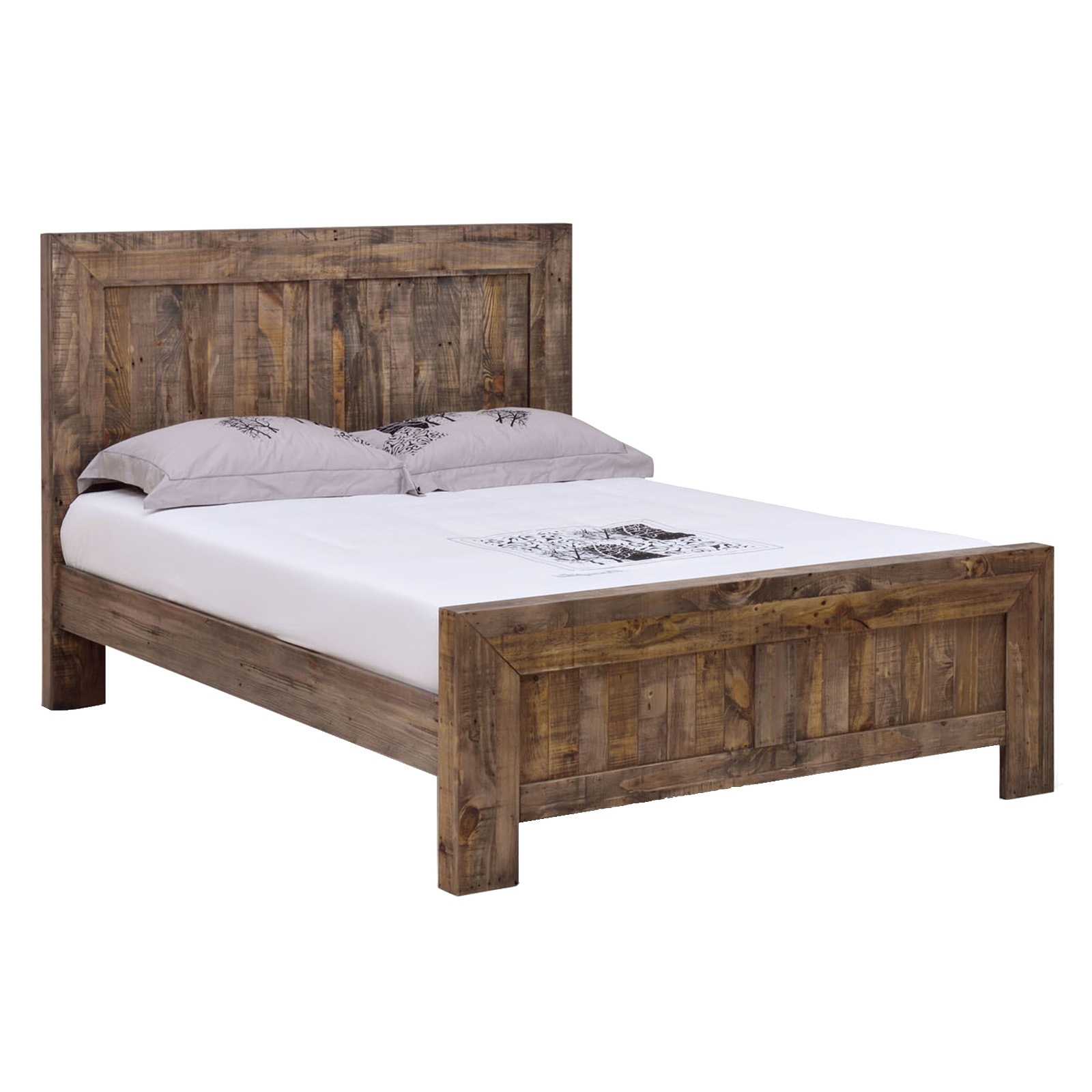 Evergreen Home Lucas Recycled Pine Wood Bed Temple Webster