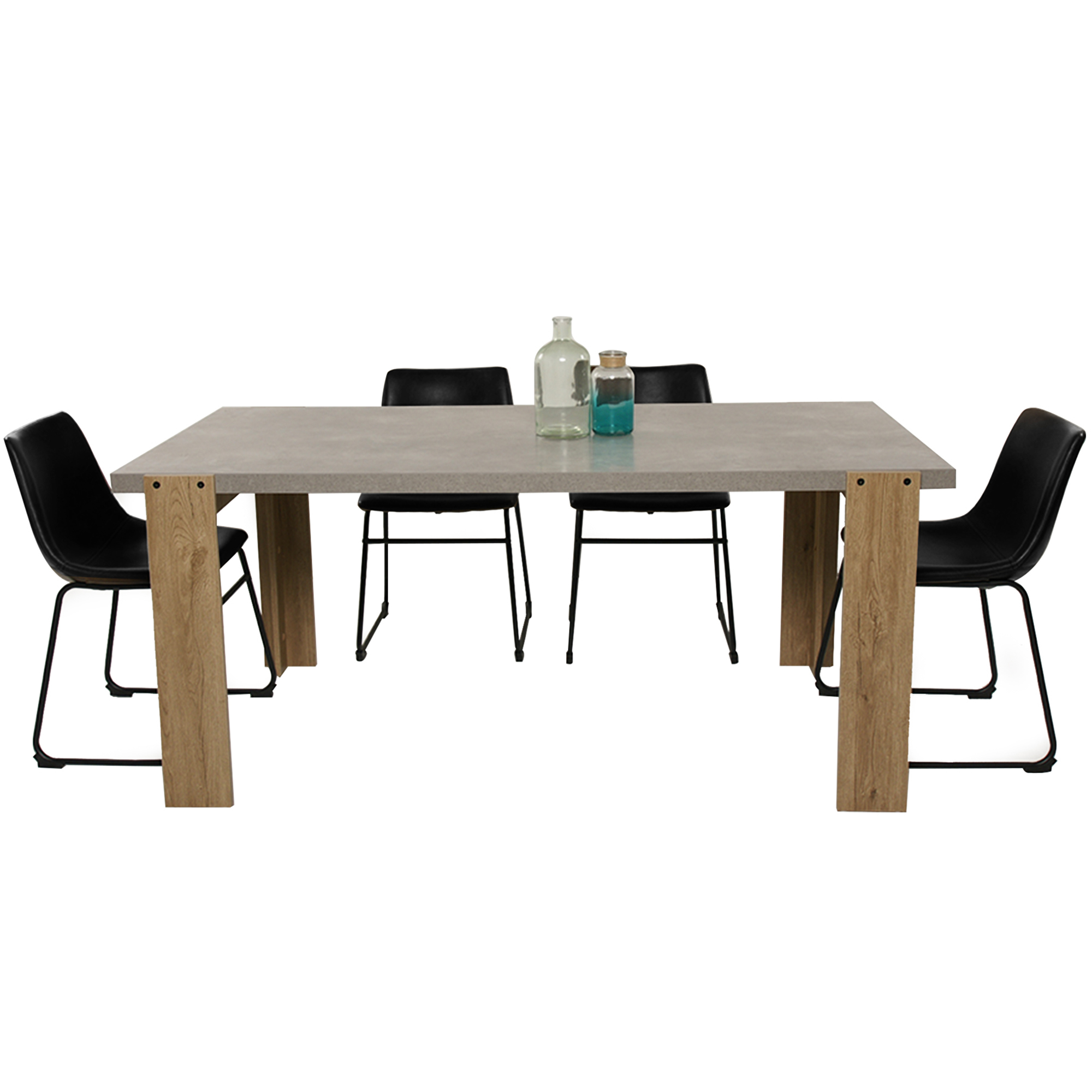 6 Seater Munich Bristol Dining Table Chair Set Temple Webster