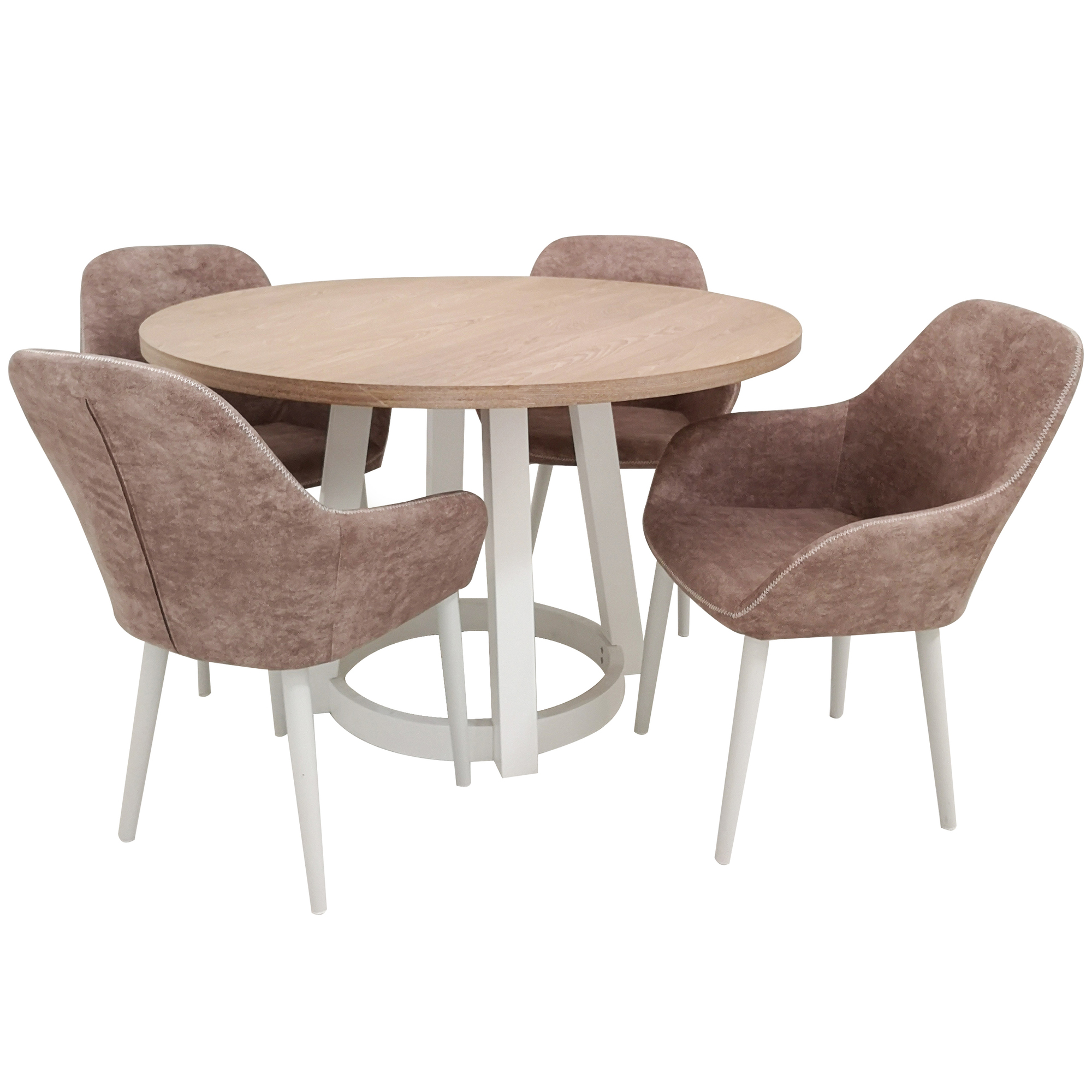 4 Seater Eli Upholstered Dining Set Temple Webster