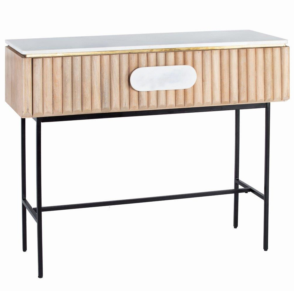 Tessori Marble Top Console Table Temple Webster