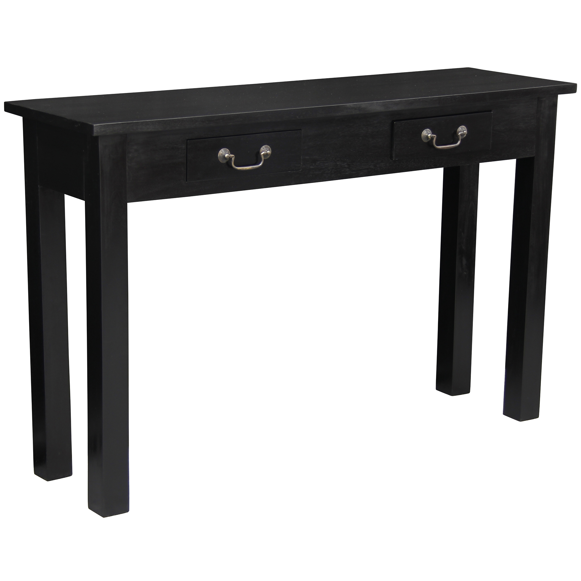 NEW Black Larsson 2 Drawer Mahogany Console Table - By ...