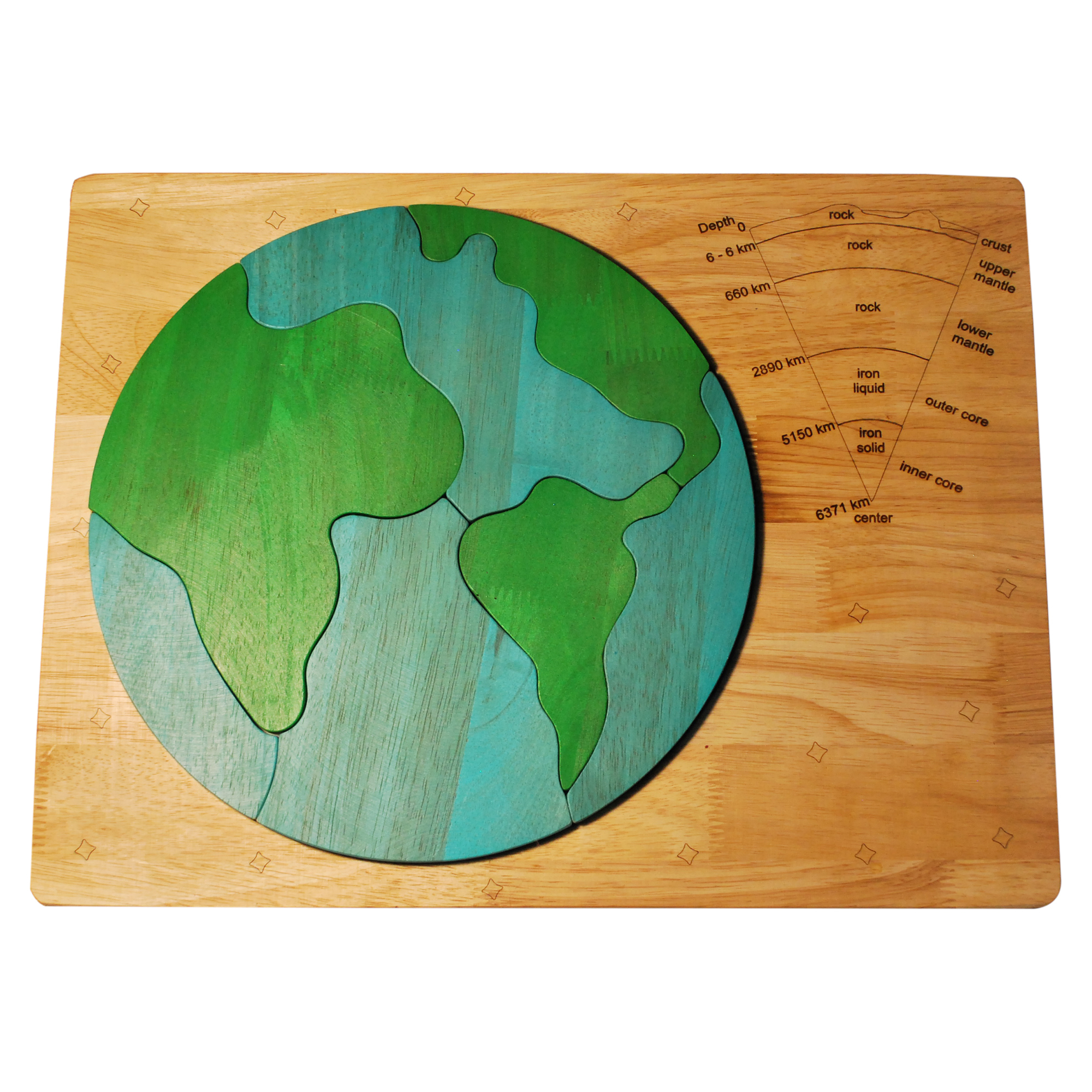Q Toys Wooden Earth Core Puzzle Temple Webster